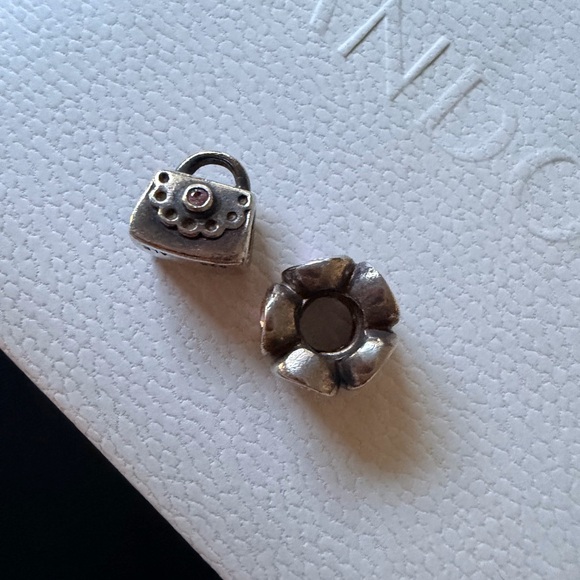 SOLD! Pandora Silver Red Charm Collection bundle tub dog - Picture 12 of 16